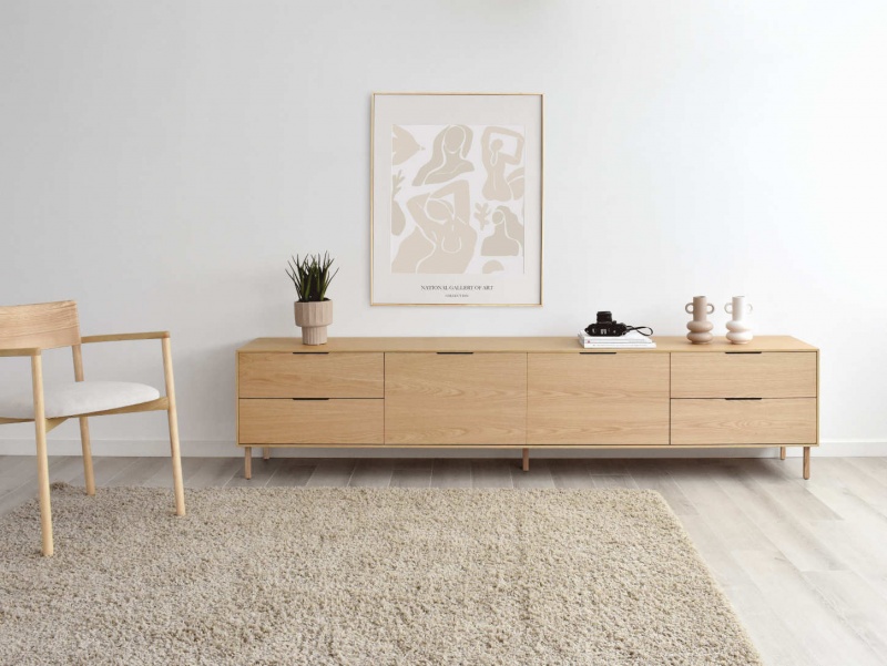 Nordic TV Stand Oak